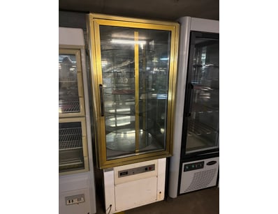 Pro-Tek Acacia One rotating display cabinet with b...