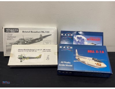 VINTAGE AIRCRAFT SCALE MODEL KIT COLLECTION - ENCO...