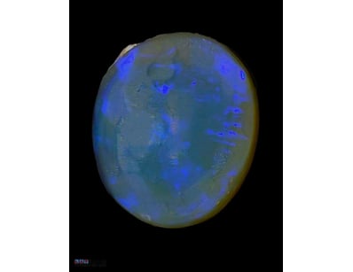 11.5 CARATS LIGHTNING RIDGE DARK OPAL.    

Dimens...