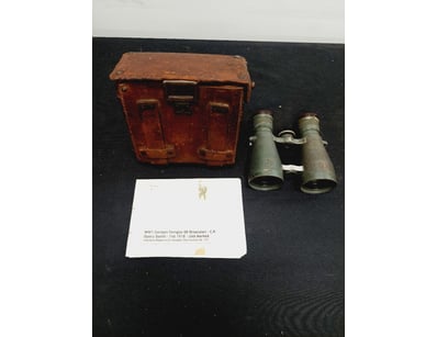 WWI GERMAN FERNGLAS 08 BINOCULARS WITH ORIGINAL LE...