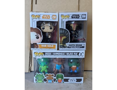 STAR WARS FUNKO POP VINYL COLLECTION - HAN SOLO, D...