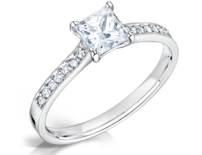Luxury Platinum Diamond Engagement Ring Collection - Lot 11