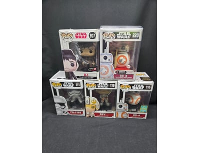 STAR WARS FUNKO POP COLLECTION - 5 FIGURES (DJ #20...