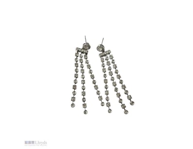 DIAMOND EARRINGS     

Length: Approx. 6 Cm
Gemest...