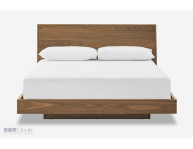 Joseph King Size Timber Bed, Walnut
