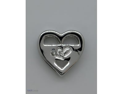 COLLECTION OF HEART SHAPED SILVER COLOURED BRACELE...