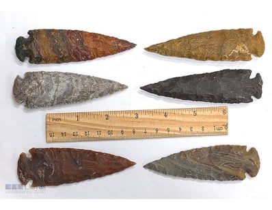 SIX FLINT STONE ARROWHEADS

Six Flint Stone Arrowh...