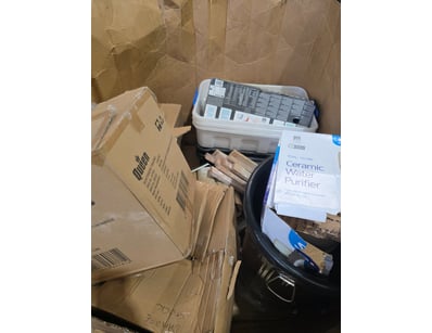 Collection of DIY items
Note: Boxes damaged, Compo...