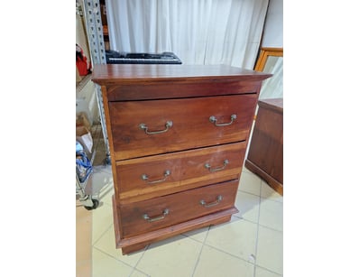 Chest Of Drawers, Timber Style, Brown Finish 

D...