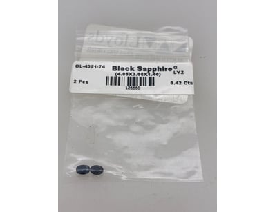 
BLACK SAPPHIRE 
QTY X 2

0.42CTS
4.05X3.06X1.40
...