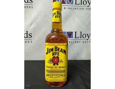 Jim Beam Rye Straight Rye Whiskey, 700ml bottle, 3...