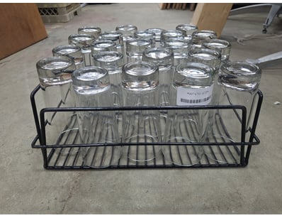 High Ball Glasses, Approximately 22, Includes Rack...