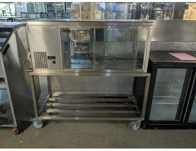 Commercial stainless steel refrigerated display co...