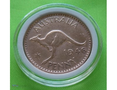 1946 KGVI, ONE OF THE RAREST AUSTRALIAN PENNY, VER...