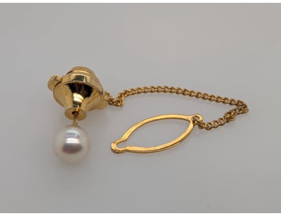 CULTURED PEARL & 9CT YELLOW GOLD TIE PIN


5830...