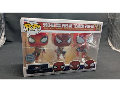 FUNKO POP! SPIDER-MAN 3-PACK BOBBLE-HEAD SET - NO ...