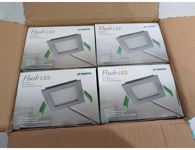 RRP 435.60 BULK LOT - QTY x12 Martec Flush LED Bru...