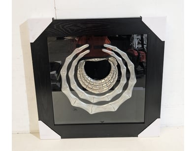 Striking contemporary sculptural necklace display ...