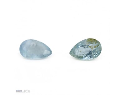 5.36CT TSW X 2, NATURAL BERYL AQUAMARINES     

Pe...