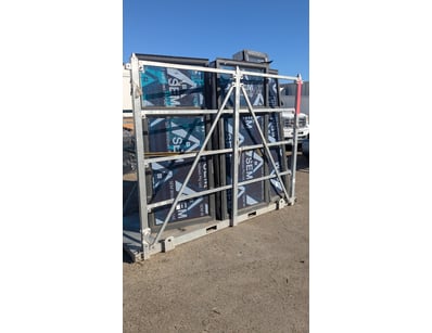 Assorted Stillage of Aluminium Chain Glass Windows...