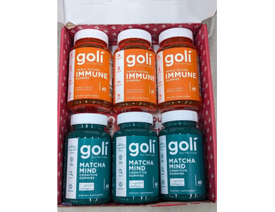 Goli Nutrition dietary supplement gummy bundle con...