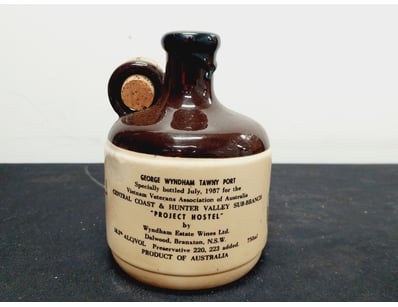 GEORGE WYNDHAM TAWNY PORT COMMEMORATIVE STONEWARE ...