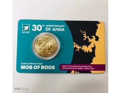 2025 30TH ANNIVERSARY ANDA SYDNEY MONEY EXPO $1 MO...