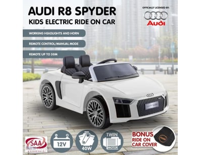 Rrp $599. R8 Spyder Audi Licensed Kids Electric Ri...