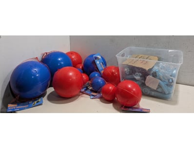 Bulk lot of dog toys featuring Boomer Ball branded...