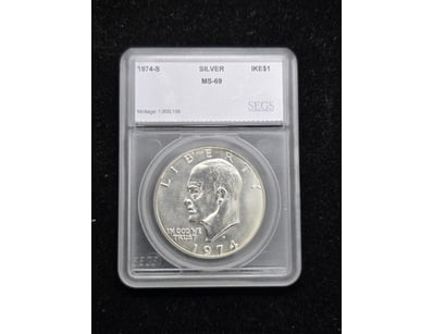 1974-S EISENHOWER SILVER DOLLAR IKE$1

A Remarka...