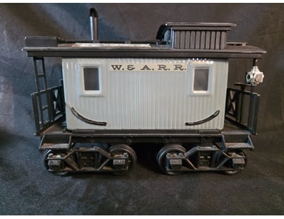 W&A.R.R. RAILWAY CABOOSE MODEL WITH JIM BEAM BOURB...