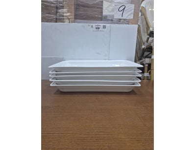 Lot of 5x ceramic white baking trays. 

Sold as ...