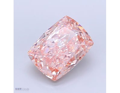 4.01 CARAT CUSHION CUT DIAMOND FANCY VIVID PINK /V...
