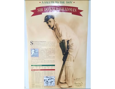 SIR DONALD BRADMAN POSTER - 'A SALUTE TO THE 'DON'...