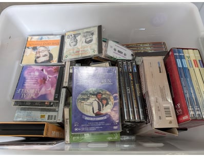 Collection of CD's, Cassette Tapes and DVD's

Sold...