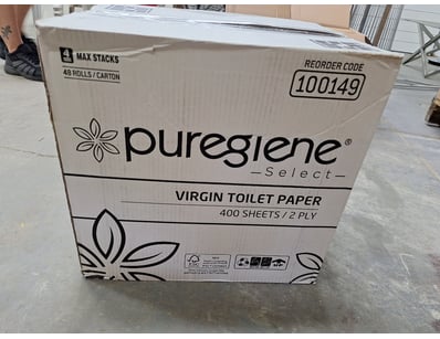 Box Lot Of Puregiene Select Virgin Toilet Paper
...
