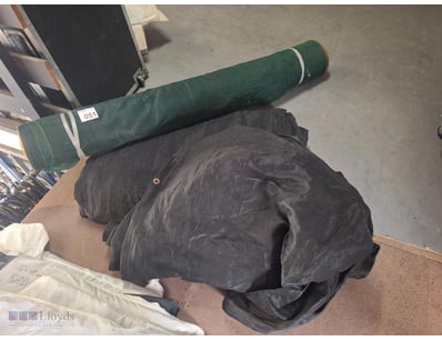 Shade Cloth, Black And Green, Various Widths And L...