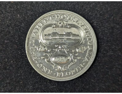 1927 AUSTRALIAN 8 PEARL PARLIAMENT HOUSE FLORIN
...