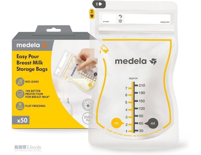 2x Medela Easy Pour Disposable Breastmilk Storage ...
