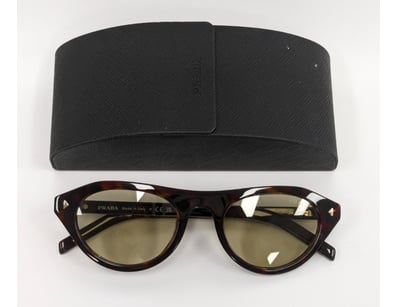 Authentic Prada sunglasses model SPR B15S in torto...