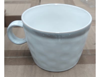 BOX LOT-QTY x18  Nova ceramic mug with glaze rim, ...