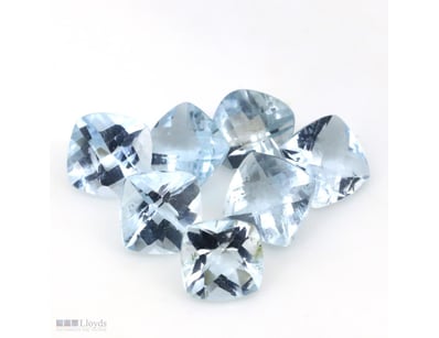 5.68CT TSW X 7, NATURAL BERYL AQUAMARINES     

Cu...