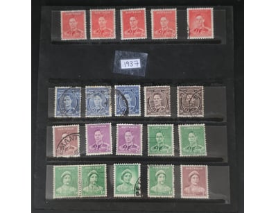 COLLECTION OF AUSTRALIAN KING GEORGE VI POSTAGE ST...