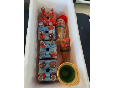 Vintage Coca-Cola collectibles lot comprising hand...