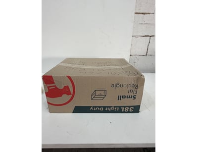 Assorted box of white and green ceramic bowls. Bra...