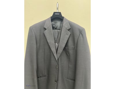 VARCE ITALIA 3 PIECE POLY WOOL MEN SUIT REGULAR FI...