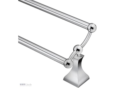 RRP $99 Moen Retreat Chrome Double Towel Bar 24" (...