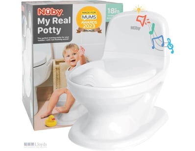 Nuby My Real Potty Training Toilet with Life-Like ...