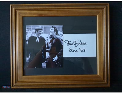 STEVE BINDER SIGNED PHOTOGRAPH WITH ELVIS '68.

It...