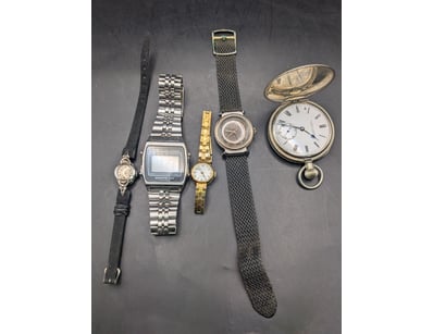 Watches, including Wendts Lever pocket watch, Seik...